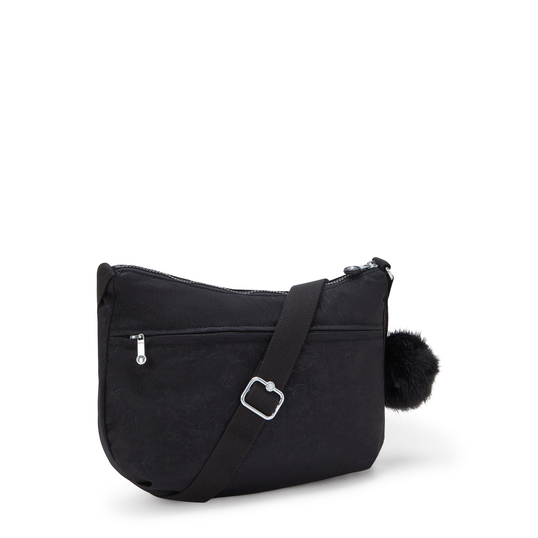 ブラックフローラルエンボス