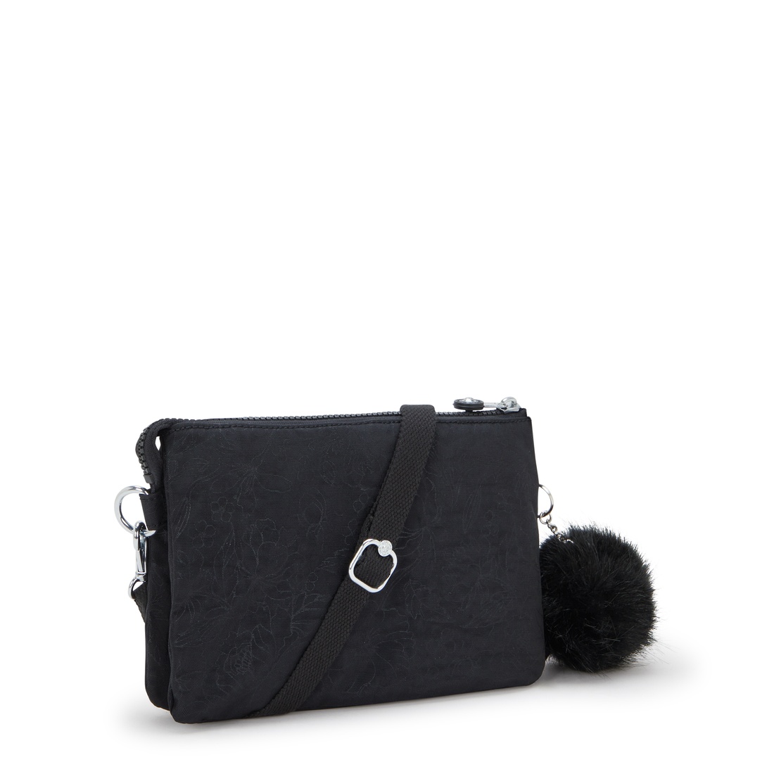 ブラックフローラルエンボス