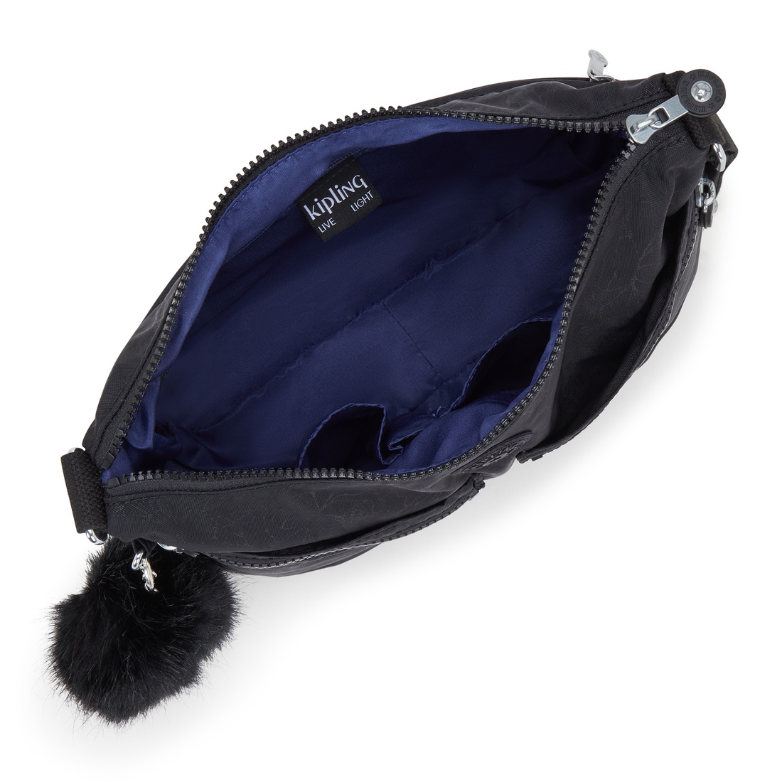 ブラックフローラルエンボス