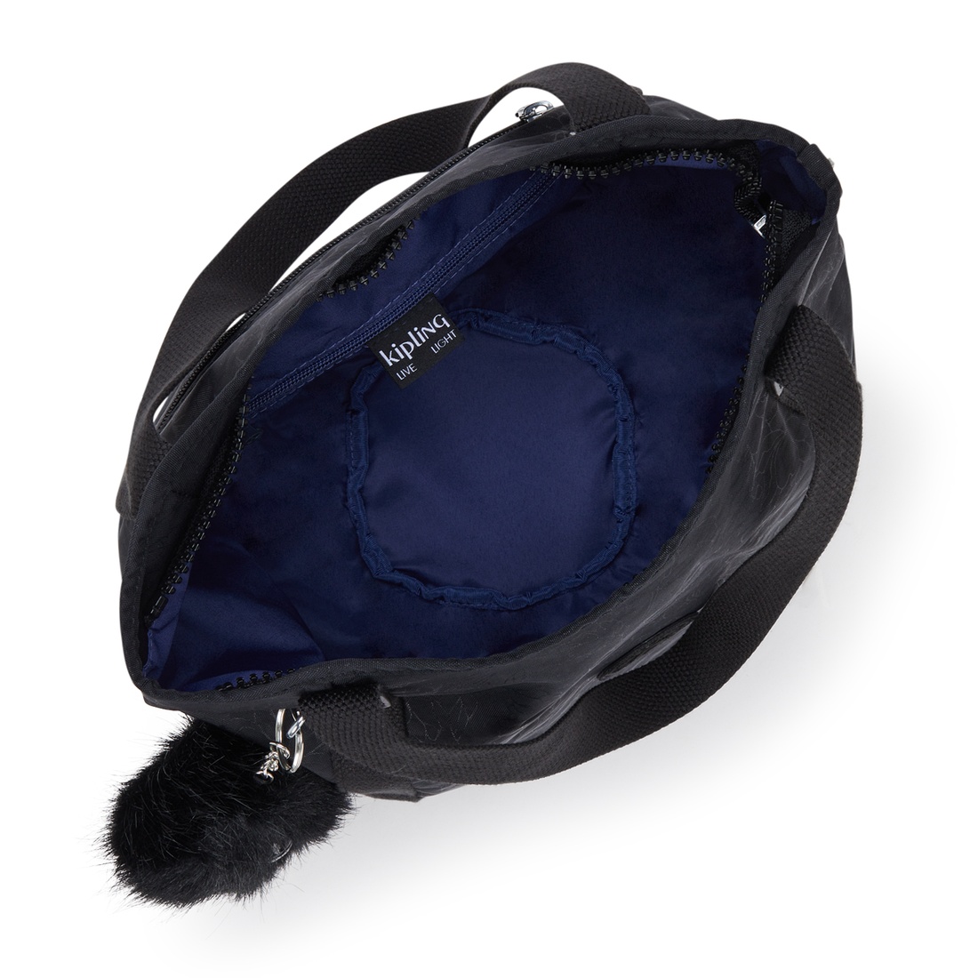 ブラックフローラルエンボス