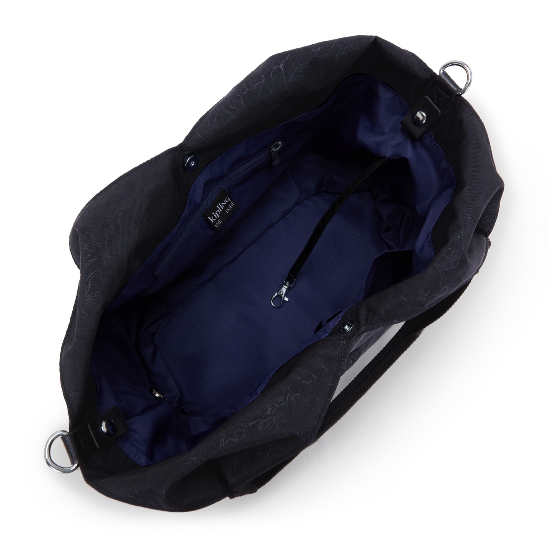 ブラックフローラルエンボス