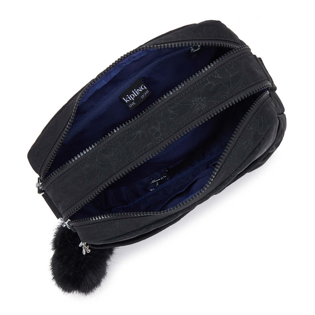 ブラックフローラルエンボス