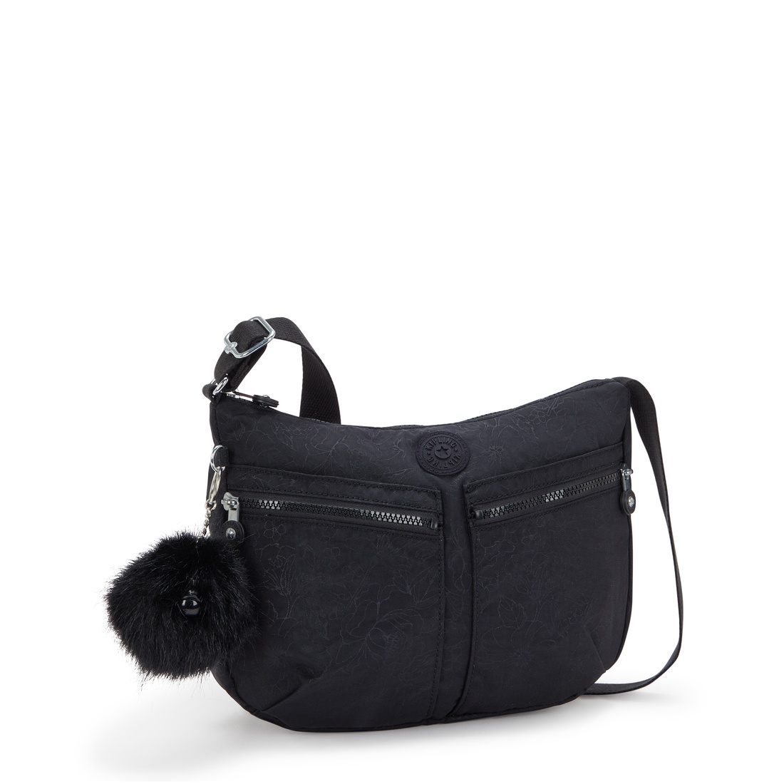 ブラックフローラルエンボス