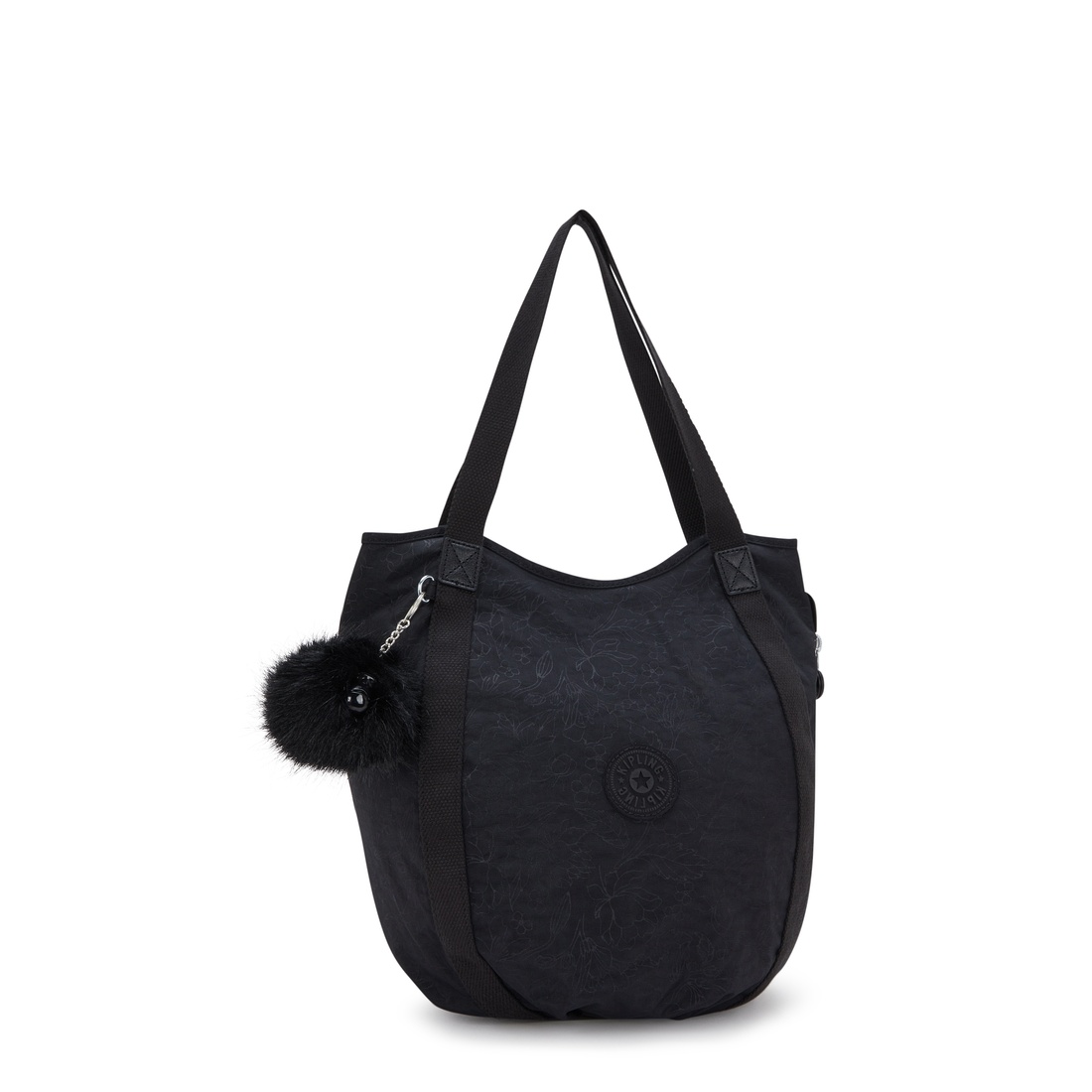 ブラックフローラルエンボス