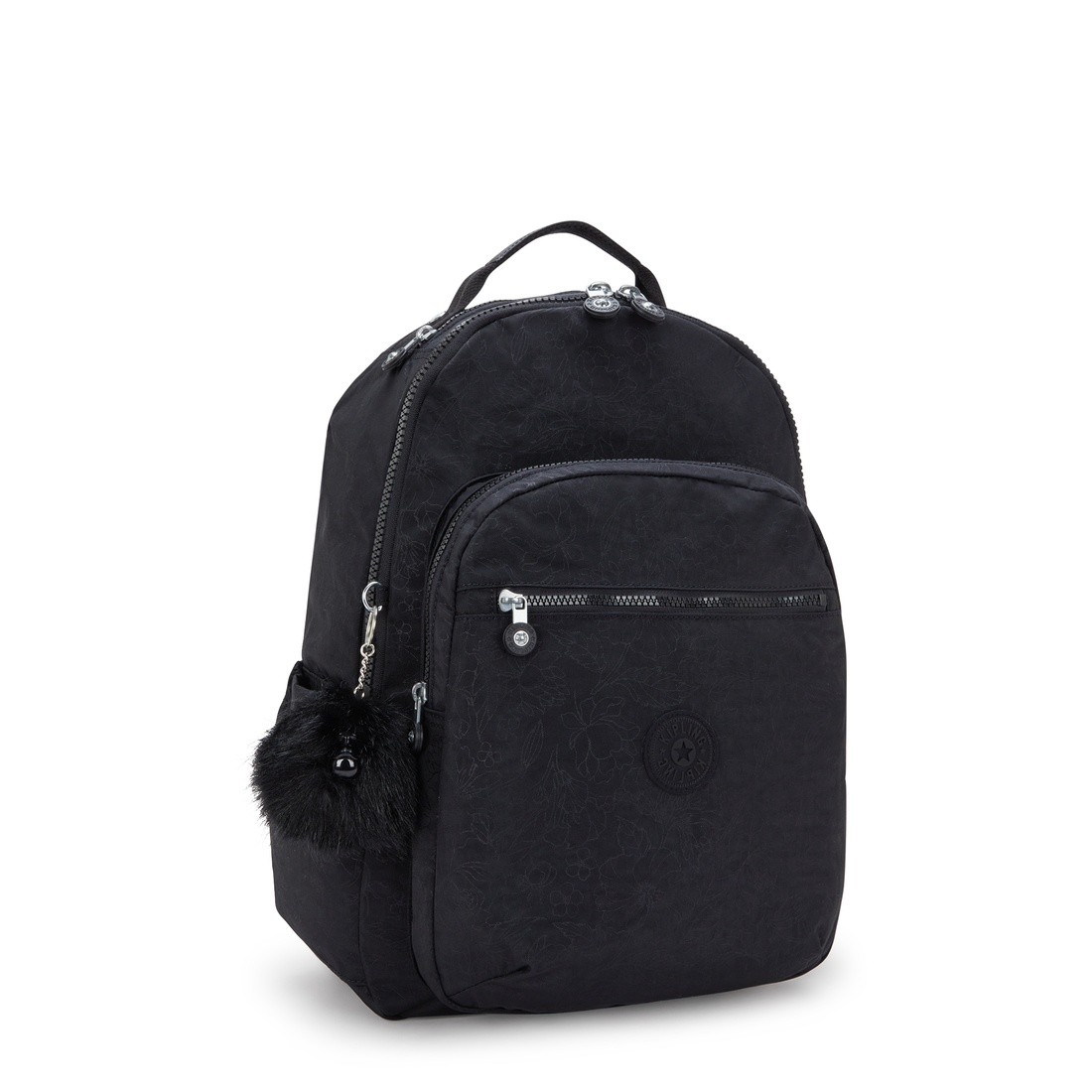 ブラックフローラルエンボス