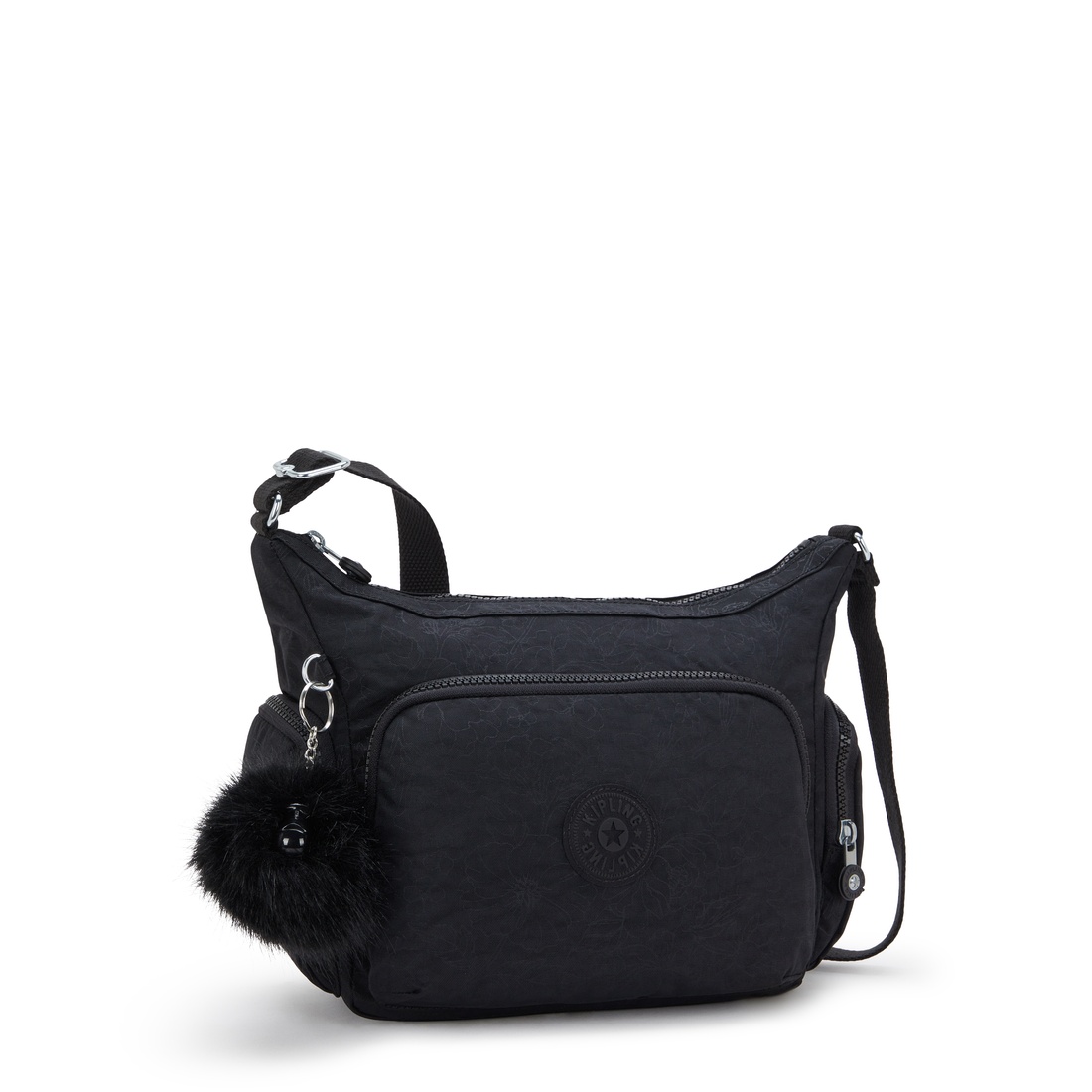 ブラックフローラルエンボス