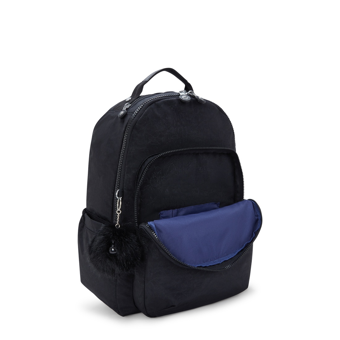 ブラックフローラルエンボス