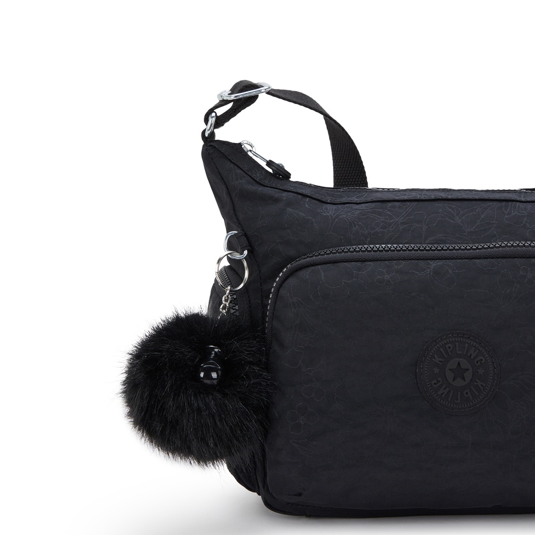 ブラックフローラルエンボス