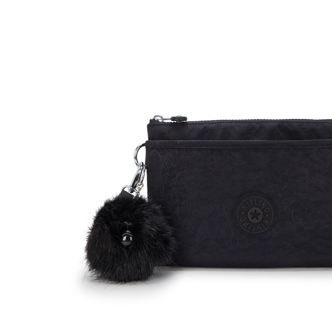 ブラックフローラルエンボス