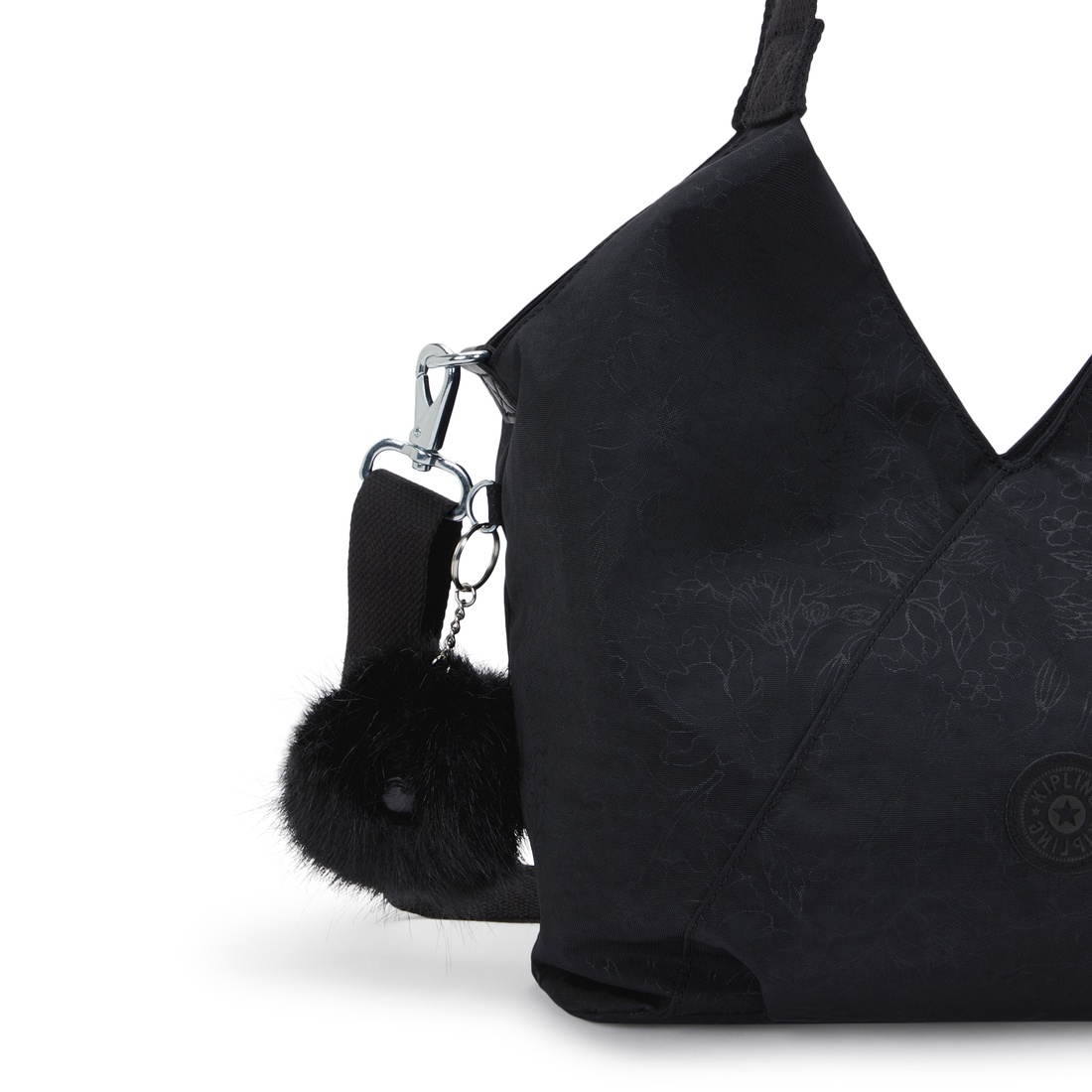 ブラックフローラルエンボス