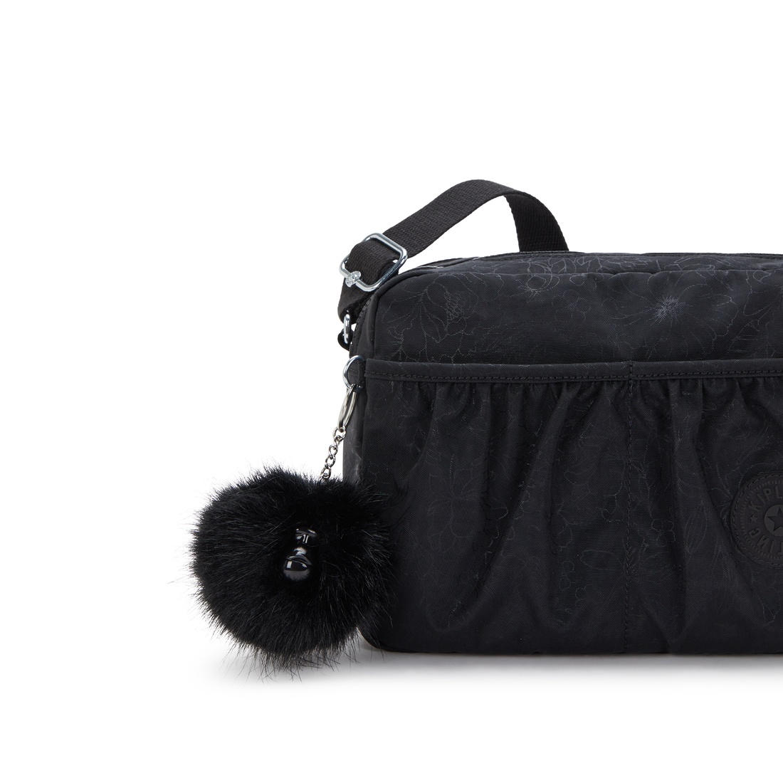 ブラックフローラルエンボス