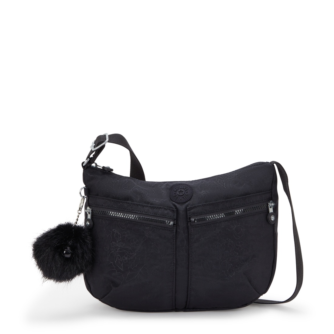 ブラックフローラルエンボス